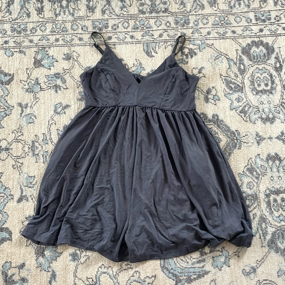 Grey Romper - babydoll style